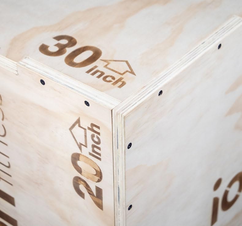 Cajón Pliométrico de Madera ION fitness de 50 x 60 x 76 cm