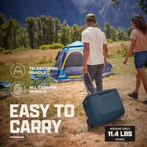 Image of Coleman Chiller 9 /16 /30 /48 /60qt Cooler with Ice Retention, Leak Resistant, Great for Camping, Concerts, Sports, and More