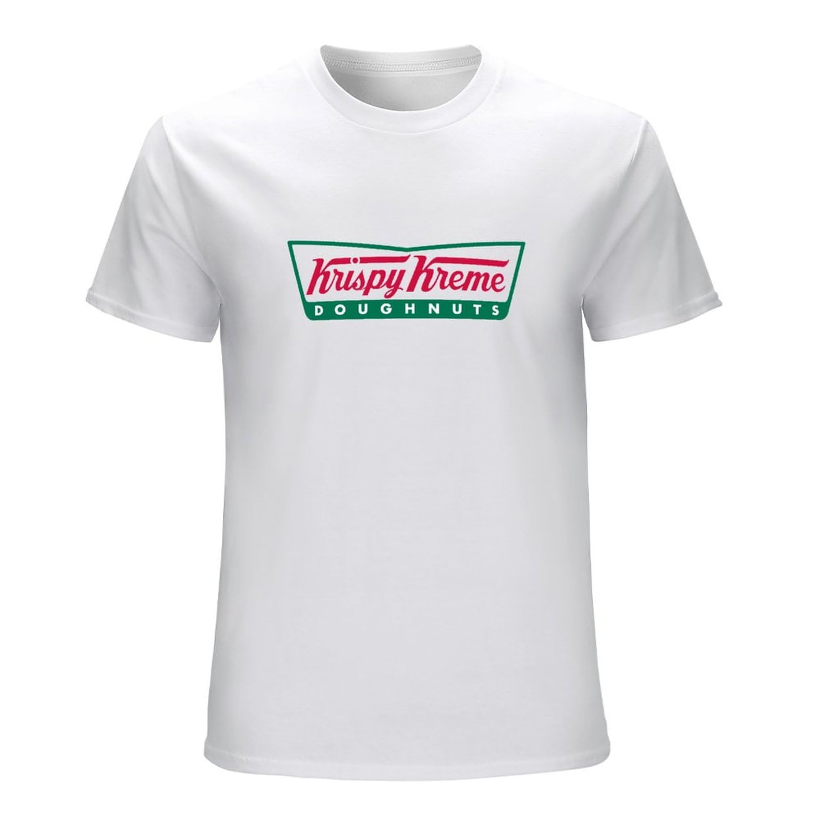 Krispy Kreme Doughnuts Unisex Printed T-Shirt Mens White Tee Shirt XL