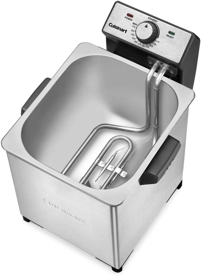 Cuisinart CDF-130 Deep Fryer, interior view with heating element and basket