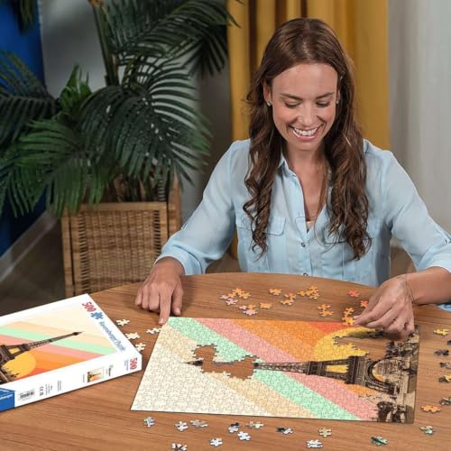 Rompecabezas Ravensburger Paris Rainbow de 500 piezas – Brillante Skyline Ciudad de las Luces, Escape relajante para adultos y familias miniatura 4