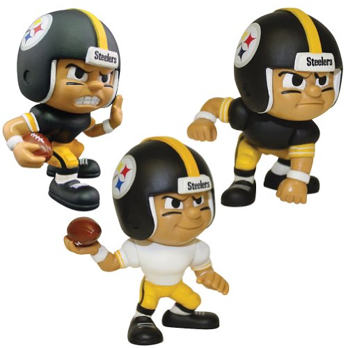 Lil' Teammates 3 Figurine Pittsburgh Steelers NFL Team Set (Pack of 3)
