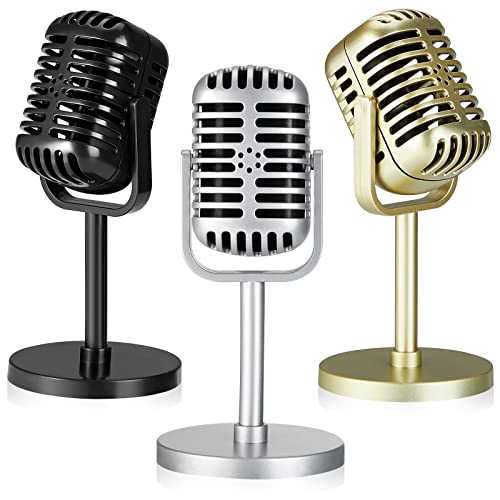 Recopilación y reviews de Videoconsolas antiguas los preferidos por los clientes. 24 3 Accesorios de Micrófono Retro Accesorio de Juguete de Micrófono Vintage con Soporte Modelo de Micrófono Falso de Plástico Micrófono Antiguo, 6.5 x 3.15 x 3.15 Pulgadas, 3...