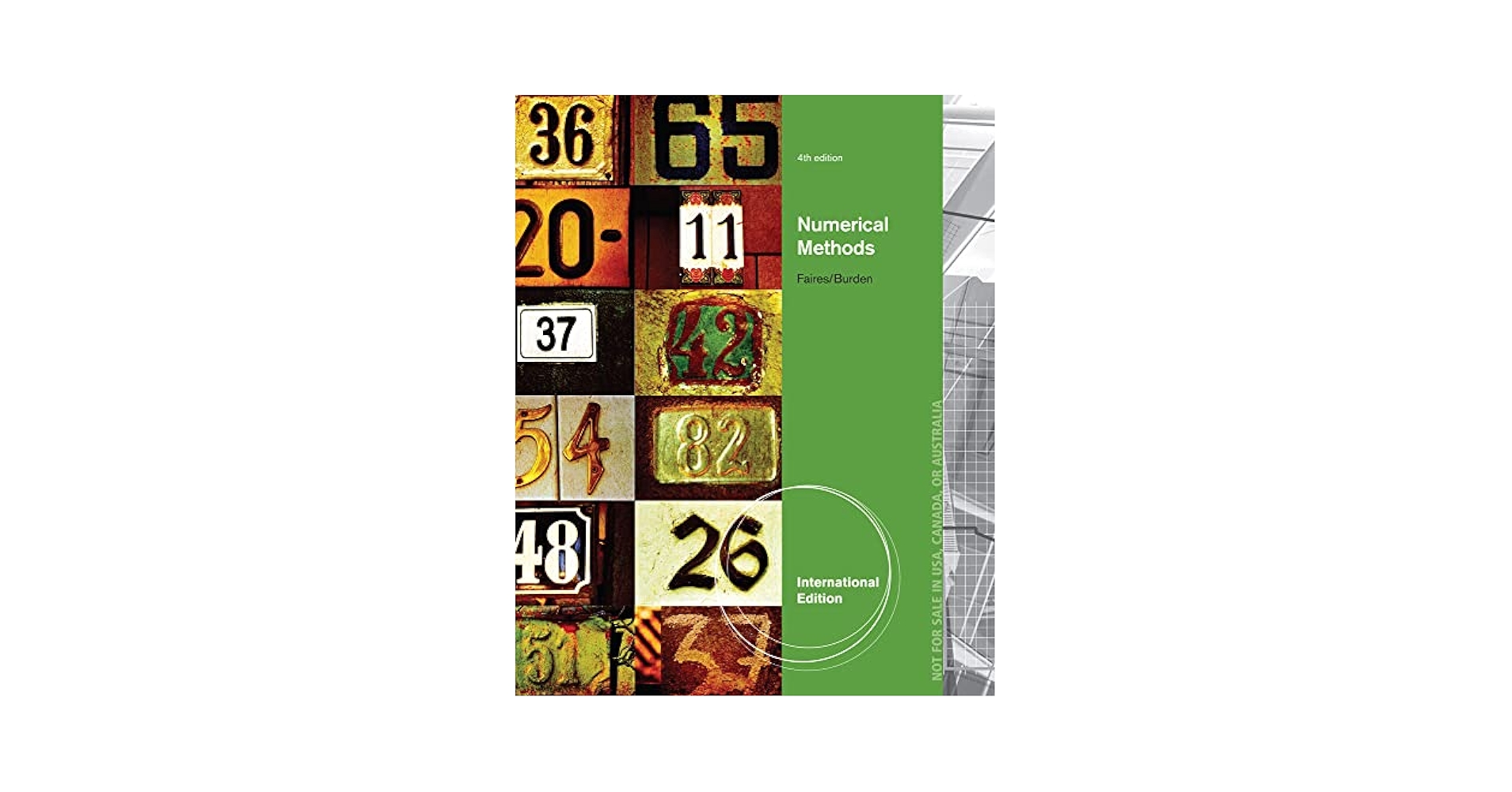 Numerical Methods, International Edition: Burden, Richard