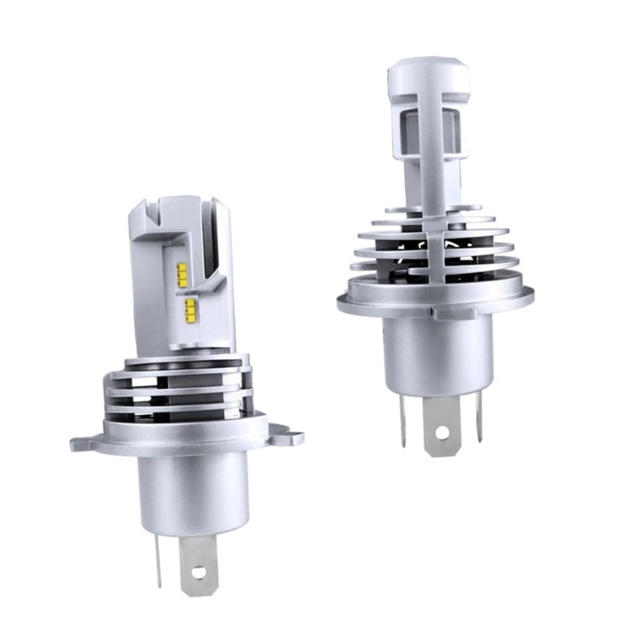 2 Lampadine H4 9003 Led Per Fari Auto 55w 5000lm, Lampadine Per Veicoli a Faro Super Luminoso, Illuminazione Stradale Sicura Circuito Anti-interferenza, Facili Da Installare e Manutenere