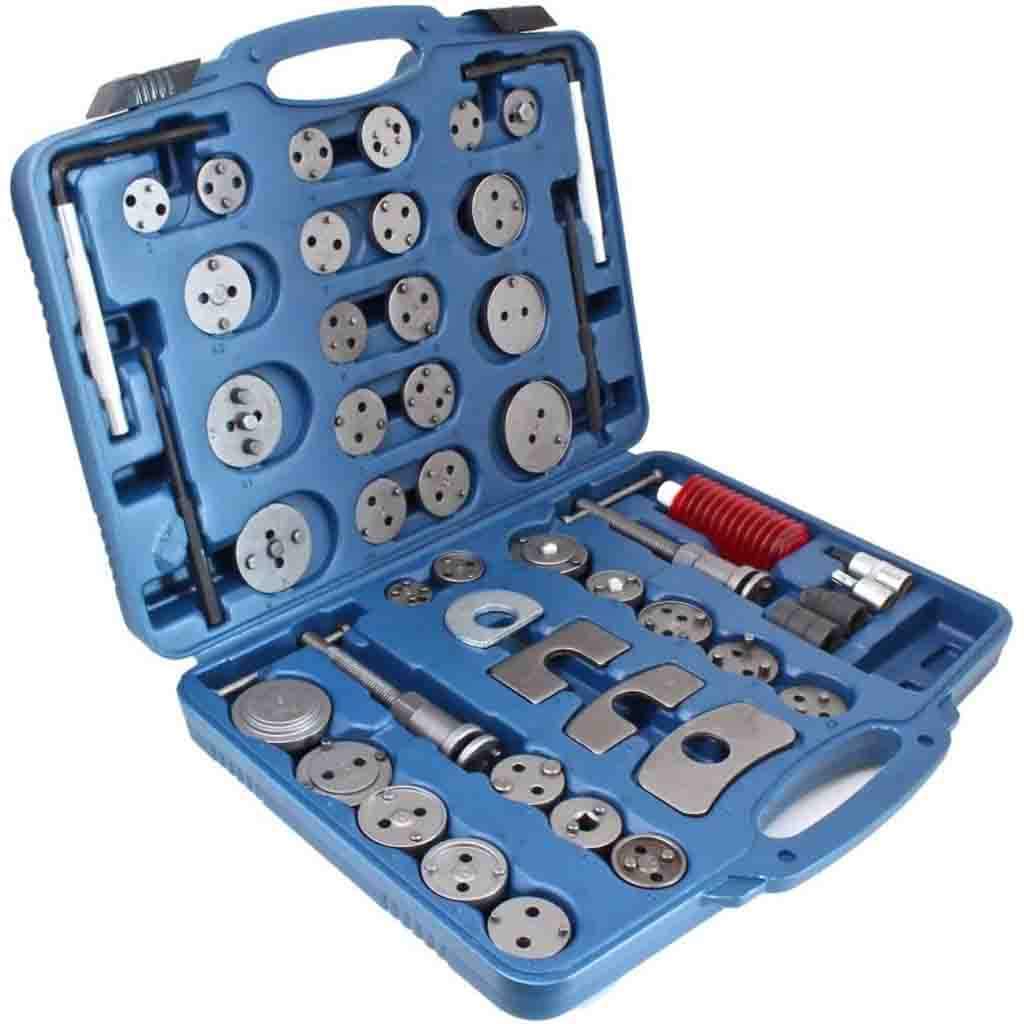 SIO Reposicionador de Pistones de Freno 50 Piezas – Kit Universal para Retroceder Pistones de Pinza de Freno – Herramientas para Cambio de Pastillas Coche – Uso Profesional Taller Automoción