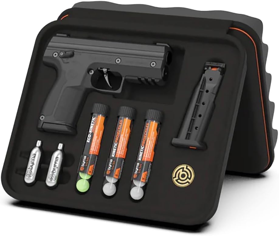 Byrna SD Pepper Kit, Protective Carrying Case, Black, Aiming Sight for Airsoft