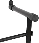 Keyboard Stand Extension Adapter, L Shape Keyboard Stand 2 Tier Riser Adjustable Height 42‑75cm Width Adjustment Universal Second Tier Stand for Electronic Piano