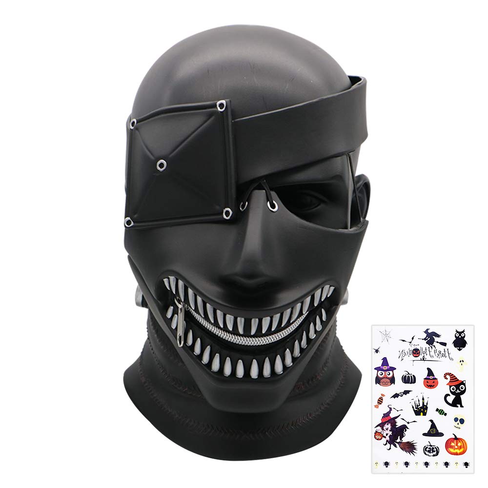 Amazon.co.jp: Luzly 金木研 コスプレ マスク 喰種マスク 東京喰種