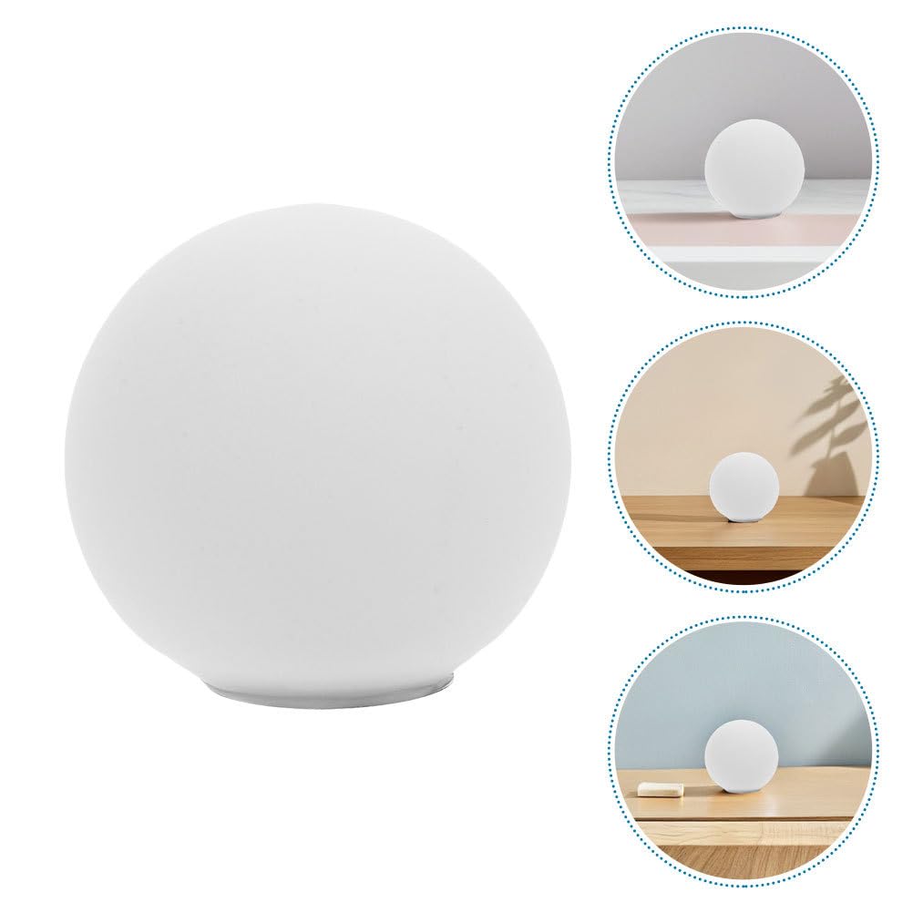 Amosfun 2 Pz Illuminazione Sfera di Vetro Ombra G9 Moderno Paralume di Vetro Sfera Paralume Copertura Accessori Per Pendente Lampade Da Parete Bianco 60mm