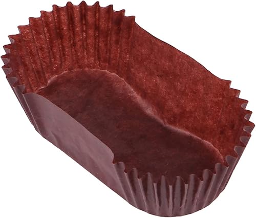 1000 forros para hornear pan para pan, bandeja de papel ovalada para tartas, tazas para hornear pan: tazas de papel elíptico regulares para hornear
