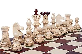 Amazon | ハンドメイドチェスセット ヨーロッパ大使 21インチの