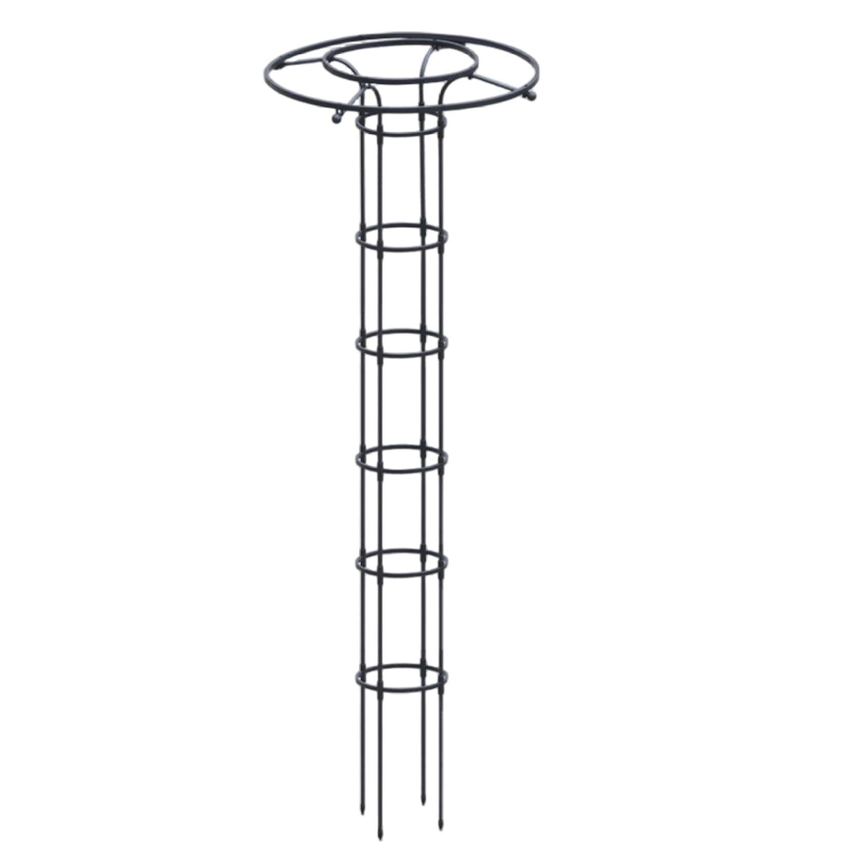 Bemonew Garden Trellis for Climbing Plants, 82.7 Inch Adjustable Garden Obelisk, Outdoor Flower Trellis Cage for Roses, Clematis, Vines in Patio, or Containers