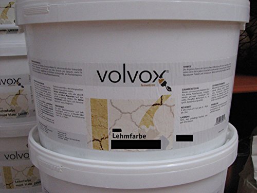 Volvox Espressivo Lehmfarbe mont blanc weiss Wandfarbe Deckenfarbe Malerfarbe hochdeckend Größe 5,00 L