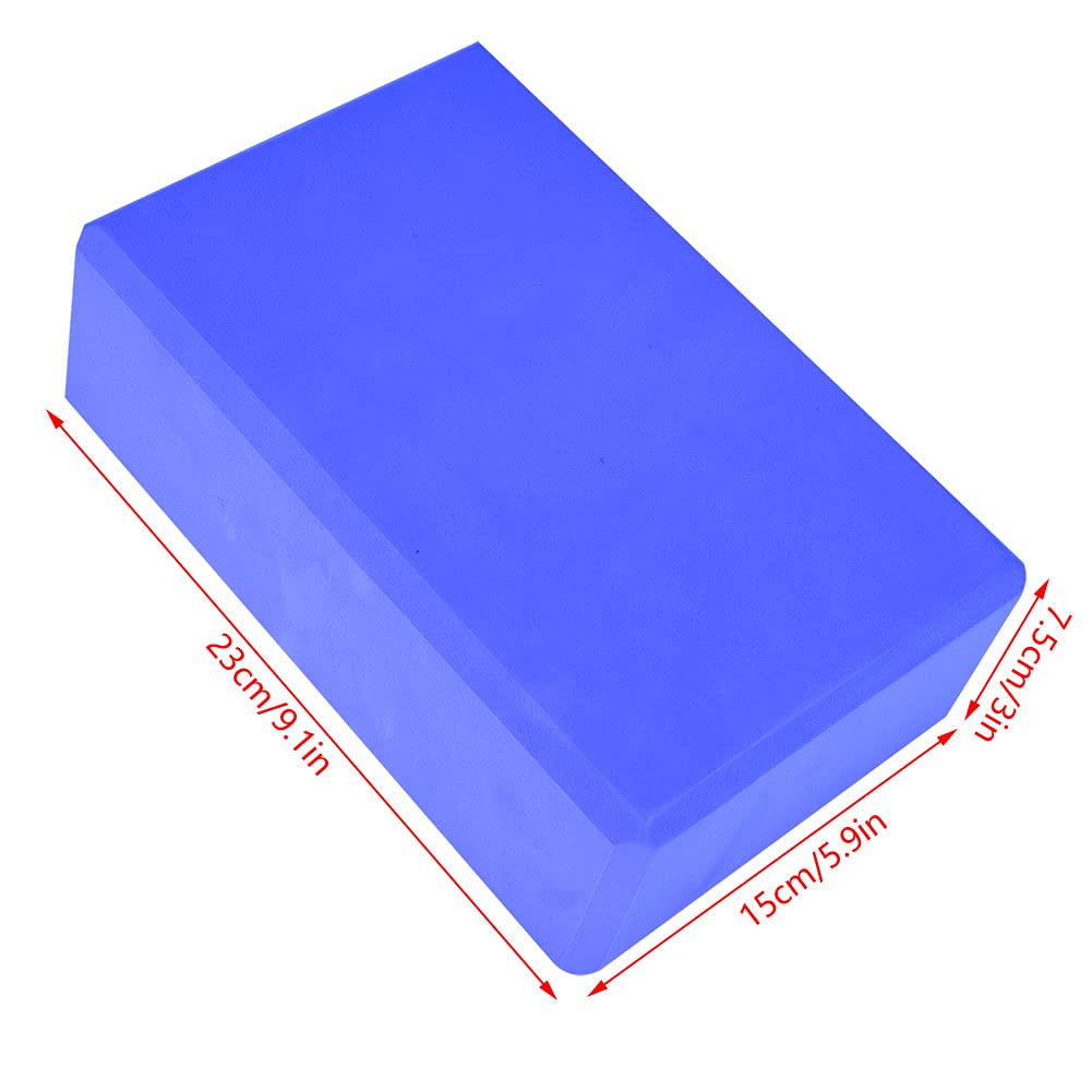 2-tlg Yogablöcke Aus Schaumstoff | Rutschfeste Yoga Ziegel 23x15x7,5cm Für Pilates