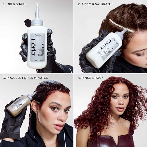 L'Oreal Paris Feria Multi-Faceted Shimmering Permanent Hair Color, 21 Starry Night, Hair Dye Kit, Pack of 2 - image 9