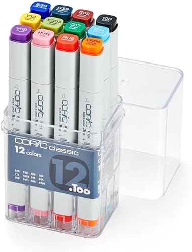 Copic Juego clásico de 12 piezas 12 Copic Juego clásico de 12 piezas 12