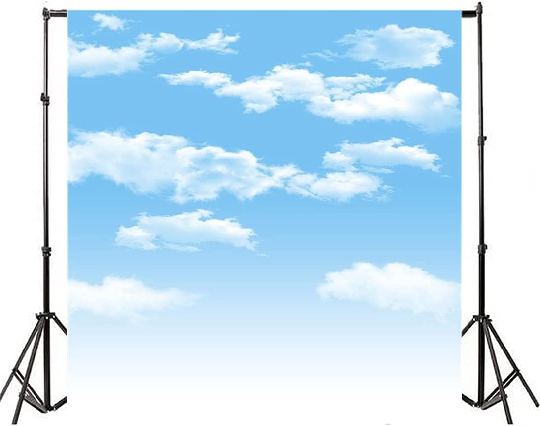 AOFOTO 5x5ft Blue Sky White Clouds Photography Background Spring Winter Party Decoration Birthday Wedding Cloud Backdrop Baby Kid Newborn Girl Boy Portrait Photo Studio Props Vinyl Wallpaper