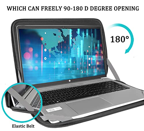 Image of Laptop Sleeve Bag 15.6 inch, BOOEUDI Shockproof Protective Computer Carrying Cover with Front Pocket, Briefcase Handbags Laptop Case for 15.6 inch HP, Dell, Acer, Asus, Notebook, Grey