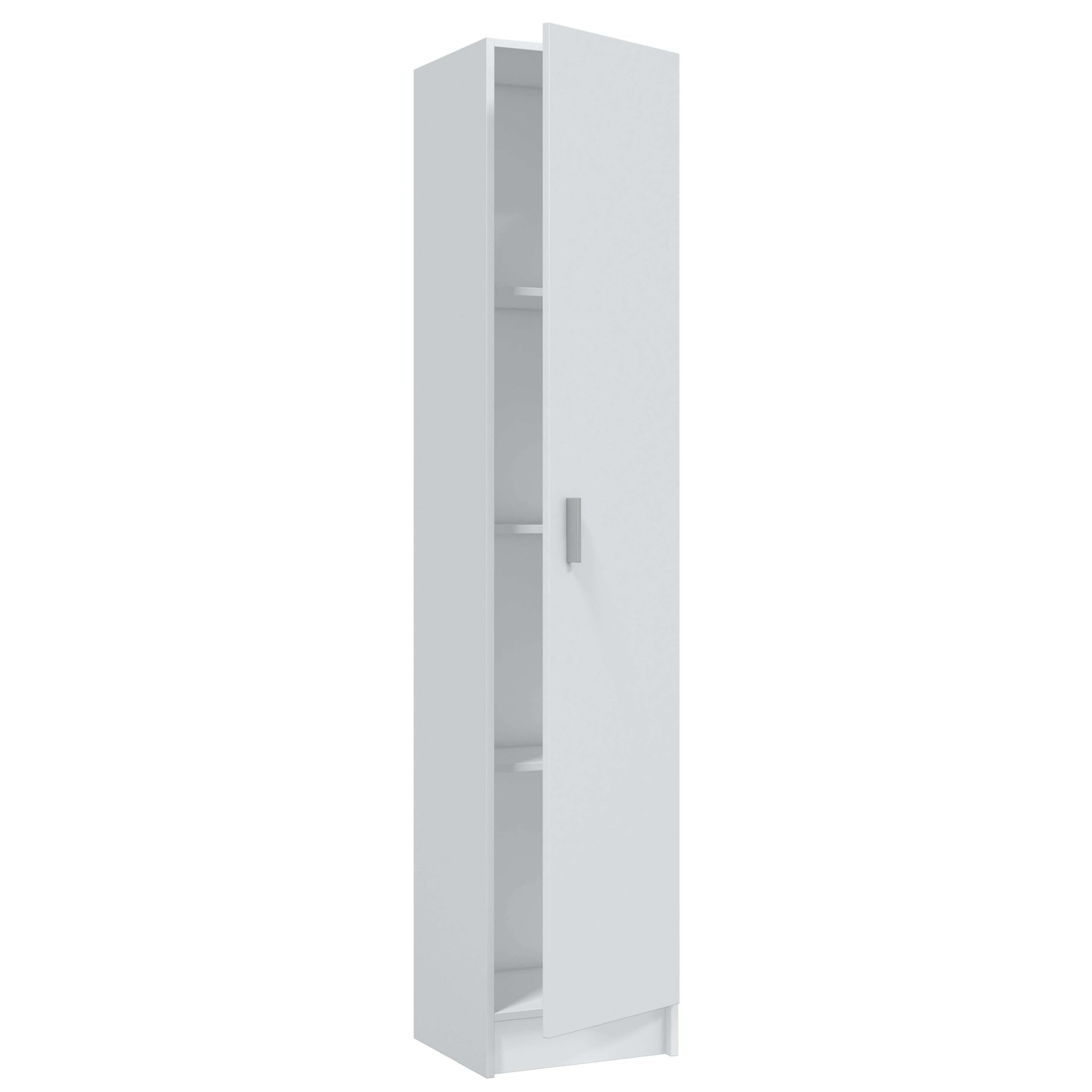 Miroytengo Armario Auxiliar Alto Multiusos Cocina Despensa Lavanderia 1 Puerta 37x180 cm