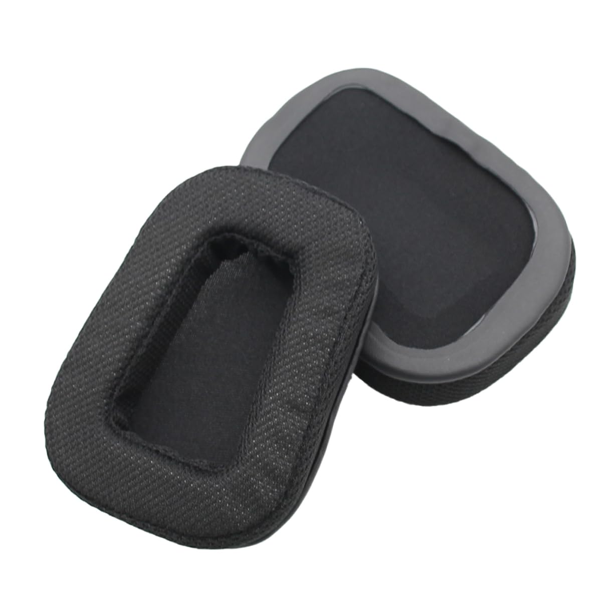DOITOOL 3piezas Almohadillas De Repuesto Suede para Auriculares Cojines Transpirables y Cómodos para Gaming Negro