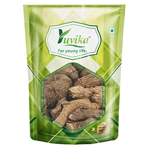YUVIKA Kali Haldi - Nar Kachur - Narkchaur - Cúrcuma Zerumbet - Raíz de zedoario - Cúrcuma negra (7.05 oz)