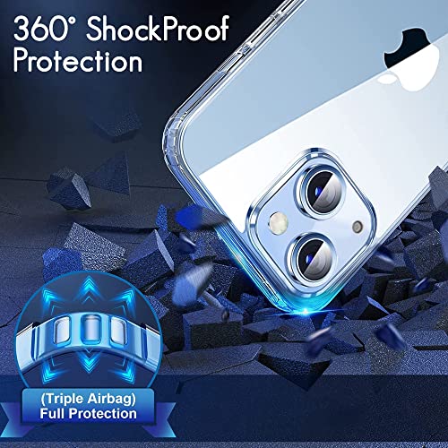 TheGiftKart Ultra-Hybrid Clear Back Case Cover for iPhone 14 Plus | Shockproof Design | Camera Protection Bump | Hard Back | Bumper Case Cover for iPhone 14 Plus (PC, TPU | Transparent) 5 51059FZKffL