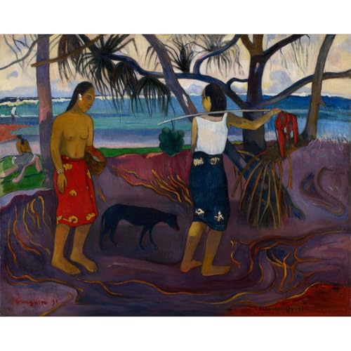 Impression sur toile Gauguin Sous le Pandanus II ARTICULOZY 127x101,6cm