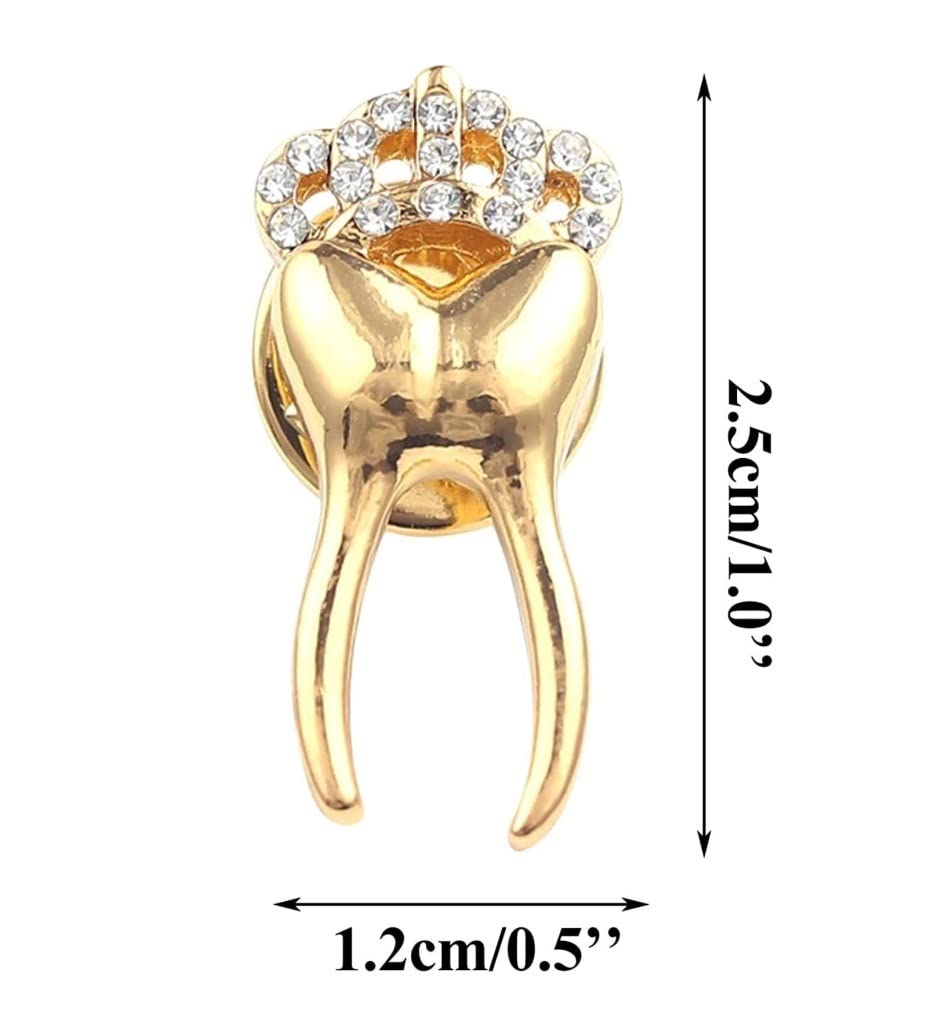 Broche Bijoux Broche Broche En Alliage Personnalisée Broche De Dents De Couronne De Diamant Broches Et Épingles D'ornement Pour Tout Le Monde Broche Bijoux Femme ( Color : Silver , Size : One Size )