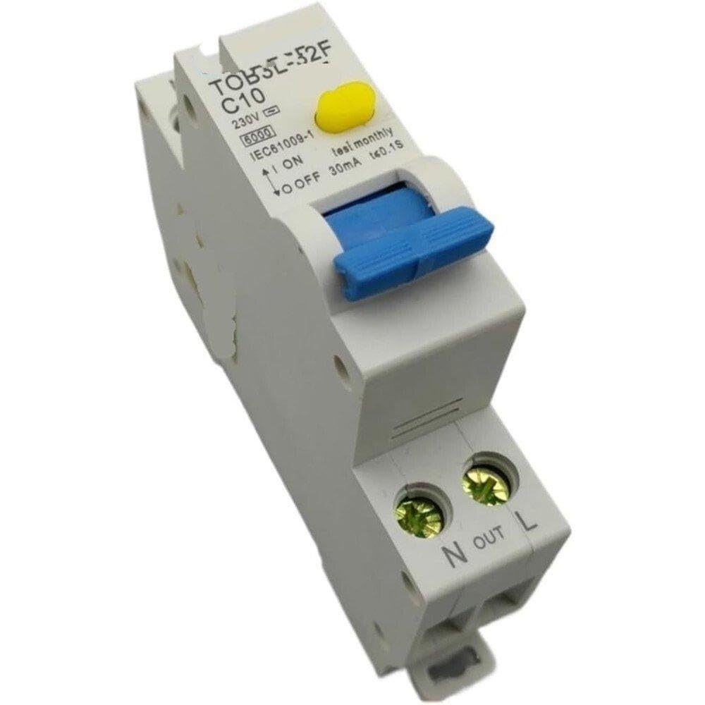 Interruttore Automatico Differenziale TOB3L-32F 18MM 10A 1P+N 6KA Con Protezione Da Sovracorrente E Perdite Componenti elettrici