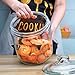 Maredash 1 Gallon Glass Canister, Cookie Jar & Candy Jar with Airtight Lid, Large Food Storage Container for Buffet, Coffee & Flour, Laundry Room Storage & Pantry