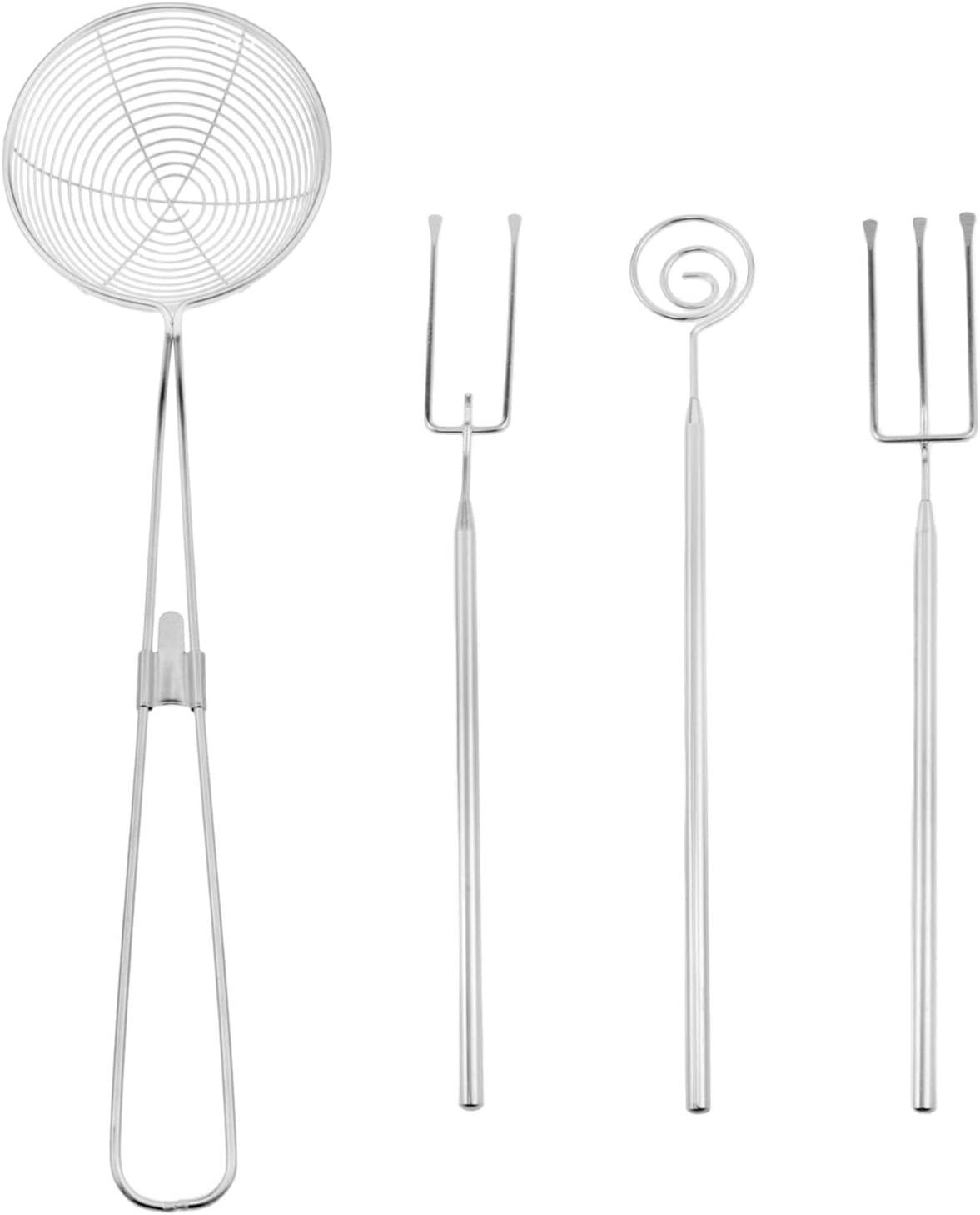 Stainless Steel Sugar Dipping Tools with Slotted Spoon 4PCS