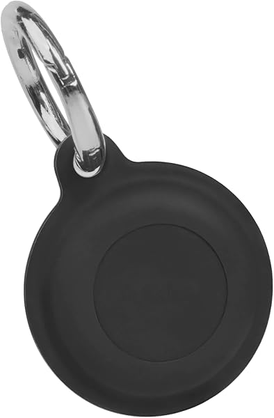 Funda Compatible con Motorola Moto Tag, Funda de Silicona a Prueba de Golpes con Llavero, protección de 360°, Impermeable, Ultraligera, Negra, Robusta Funda antipérdida para buscadores de Llaves - 1