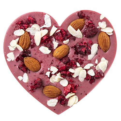 Ruby chocolade hart met toppings – Verpakt in een houten kistje | Cadeau | Geschenkidee | Valentijn | Liefdesgeschenk | Vrouw | Moederdag | Verjaardag | Vriendin | Kerstmis - Image 3