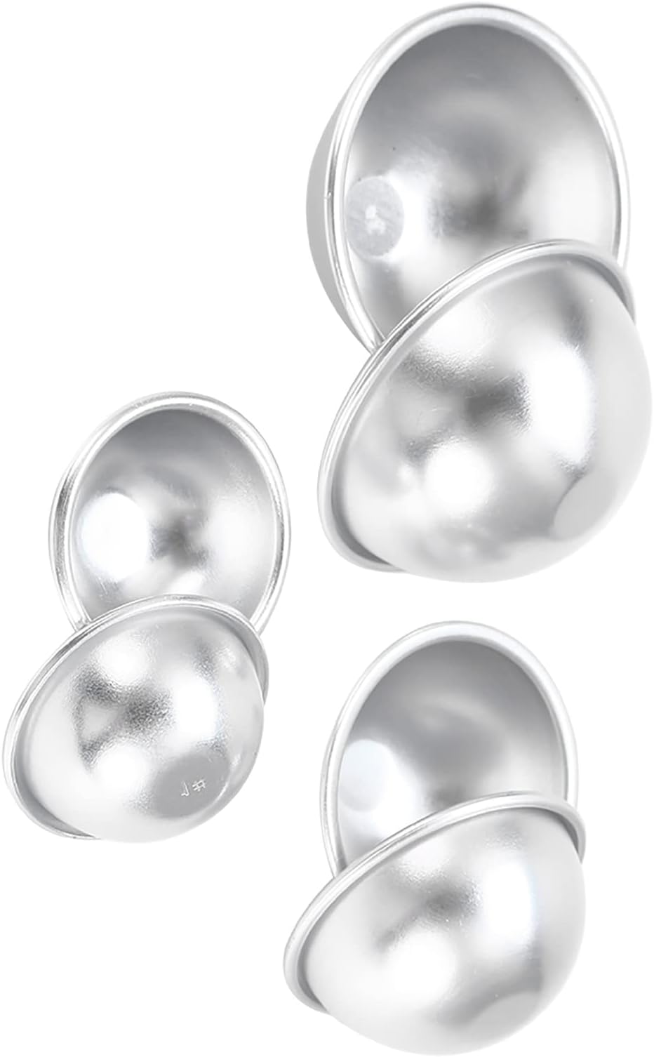 Generic Aluminium Alloy Fizzy Crafting Tools Set for DIY Bath Bomb Molds, Hygienic and Durable Cake Mould Supplies for Crafting Enthusiasts (Type 1)