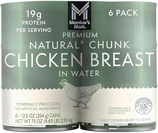 Premium Natural Chunk Chicken Breast in Water, 6 Cans (12.5 oz. each) | ...