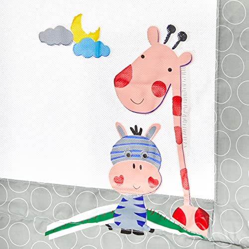 Barrera de seguridad Interbaby para cama infantil abatible de 90cm con malla transpirable 6