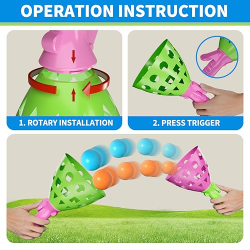 Bennol 4 Pack Outdoor Game Toys for Kids Boys with 20 Balls Pop Pass Catch Ball Game Outside Toys Gifts for 3 4 5 6 7 8+ Year Old Boys Kids Outside Outdoor Gifts for Ages 3-5 4-8 by Bennol - Image 5