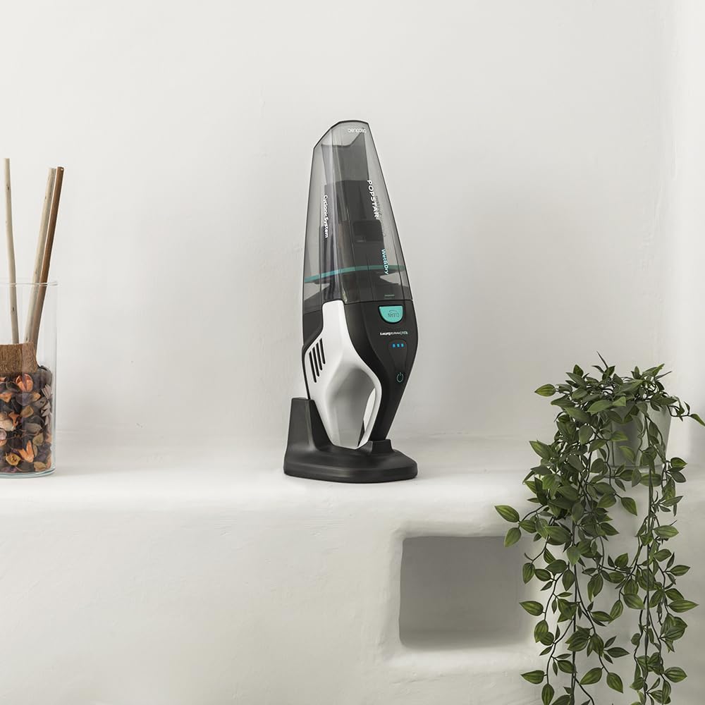 Cecotec Aspirapolvere portatile cordless Potente Conga Popstar Micro 18,5 V. Senza sacchetto, batteria al litio, per solidi e liquidi, con base di ricarica