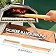 Manucode Profi Pizzaofen-Bürste 52cm mit Edelstahlschaber und Messingborsten – Ideal für Outdoor- und Indoor-Öfen