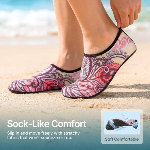 Image of Water Shoes for Women Men Quick-Dry Aqua Socks Swim Beach Outfits Barefoot | Yoga Exercise Wear Sport Accessories Pool Camping Must Haves River Hiking Youth Adult
