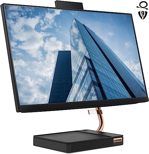 Image of Lenovo Ideacentre A540 All-in-One, 23.8 inch FHD Desktop, AMD Ryzen 5 Pro 4650GE, 16GB RAM 512GB PCIe SSD, Webcam, Wi-Fi, Wireless Keyboard & Mouse, Windows 10 Pro, Black