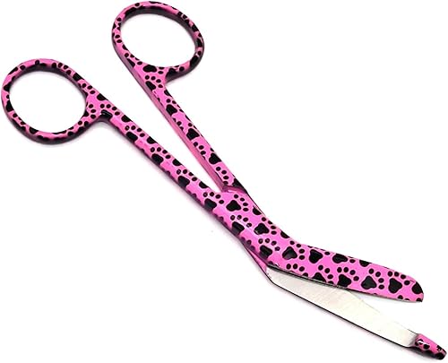 Miniatura 5 de Lister Tijeras de vendaje de 5.5 pulgadas, hechas de acero inoxidable de alta calidad, regalo ideal para enfermeras, estudiantes de medicina,