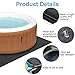 TIXANF 80 * 80 Inch Hot Tub Mat, Inflatable Hot Tub Pad Outdoor Indoor, Water-Absorbent Anti-Slip Portable Spa Pool Accessories for Protect The Hot Tub Pool from Wear, SPAMAT 80X80