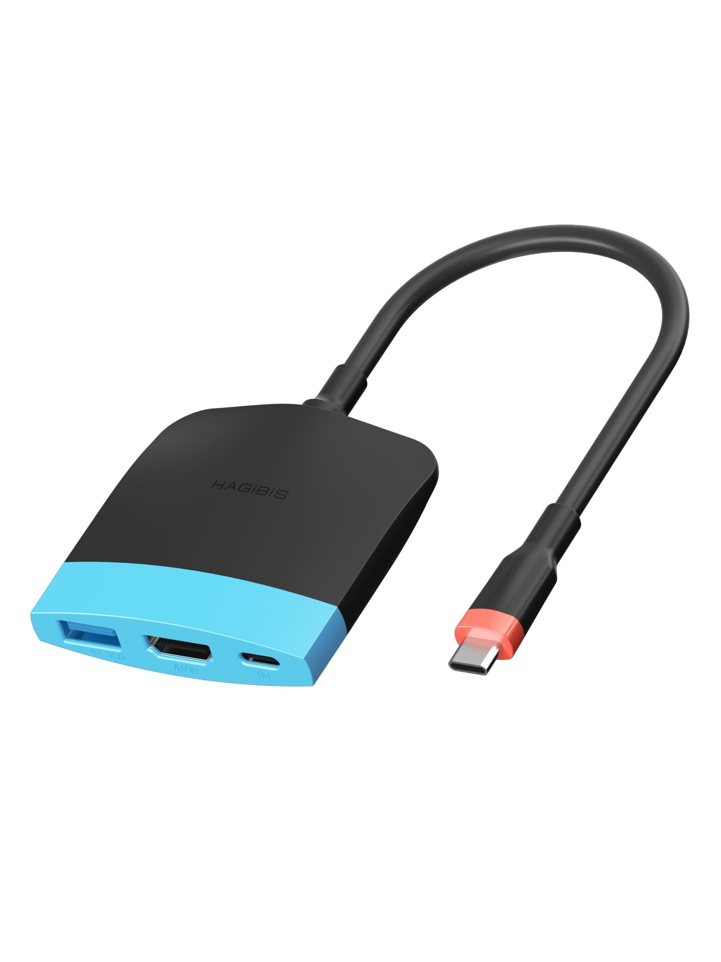 Hagibis Switch2 Dock do Switch 1/2/OLED, przenośna stacja dokująca do TV z funkcją ładowania, dock z HDMI i portem USB 3.0, zamienna baza, adapter USB-C do HDMI dla MacBook Pro/Air