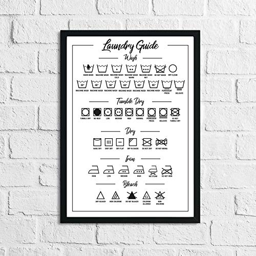 LS Bright Design Waschküche Wanddruck rahmenlos Poster und lustige Zitate Home Decor Geschenke, Pflegehinweise:, A5 (148mm x 210mm)
