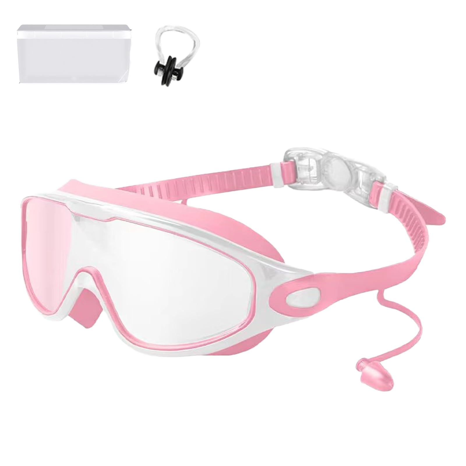 Knubbuf My Cool Summer Goggles, No Leaking Swim Glasses for Men Women Youth, Swimming Goggles with Ear Plugs, Anti Fog Swimming Goggle, Adjustable Elastic Band (Style G) — image 1