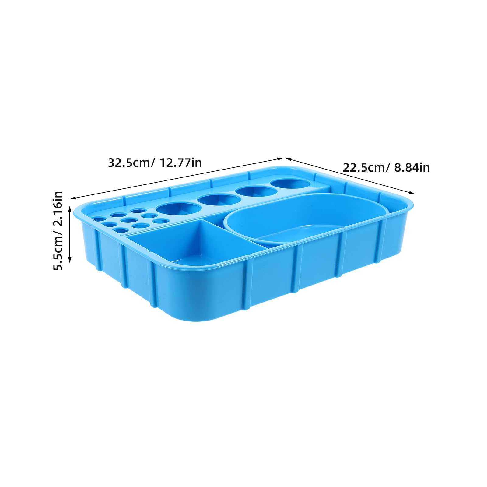 Dispensador de Medicamentos Médico Azul de Plástico Compartimentos Integrados y Diseño Apilable Vertical para Hospitales y Salas de Infusión