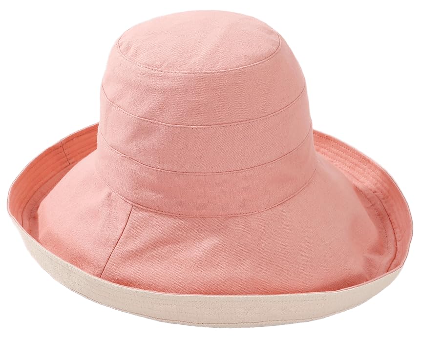 Sombrero de mujer con ala ancha de lino transpirable miniatura 1