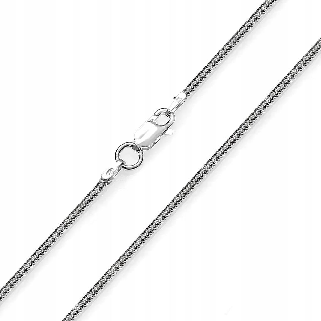 925 Sterling Silber Schlangenkette 2 mm - 45 cm, rhodiniert, hochwertige 925 Silberkette für Damen, elegantes Design, perfekt für den täglichen Gebrauch oder besondere Anlässe, glänzend